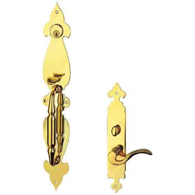 Brass Handle with Plate